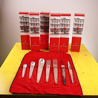 925 Silver Cutlery from Cleto Munari, Set of 6-EOS-1818741