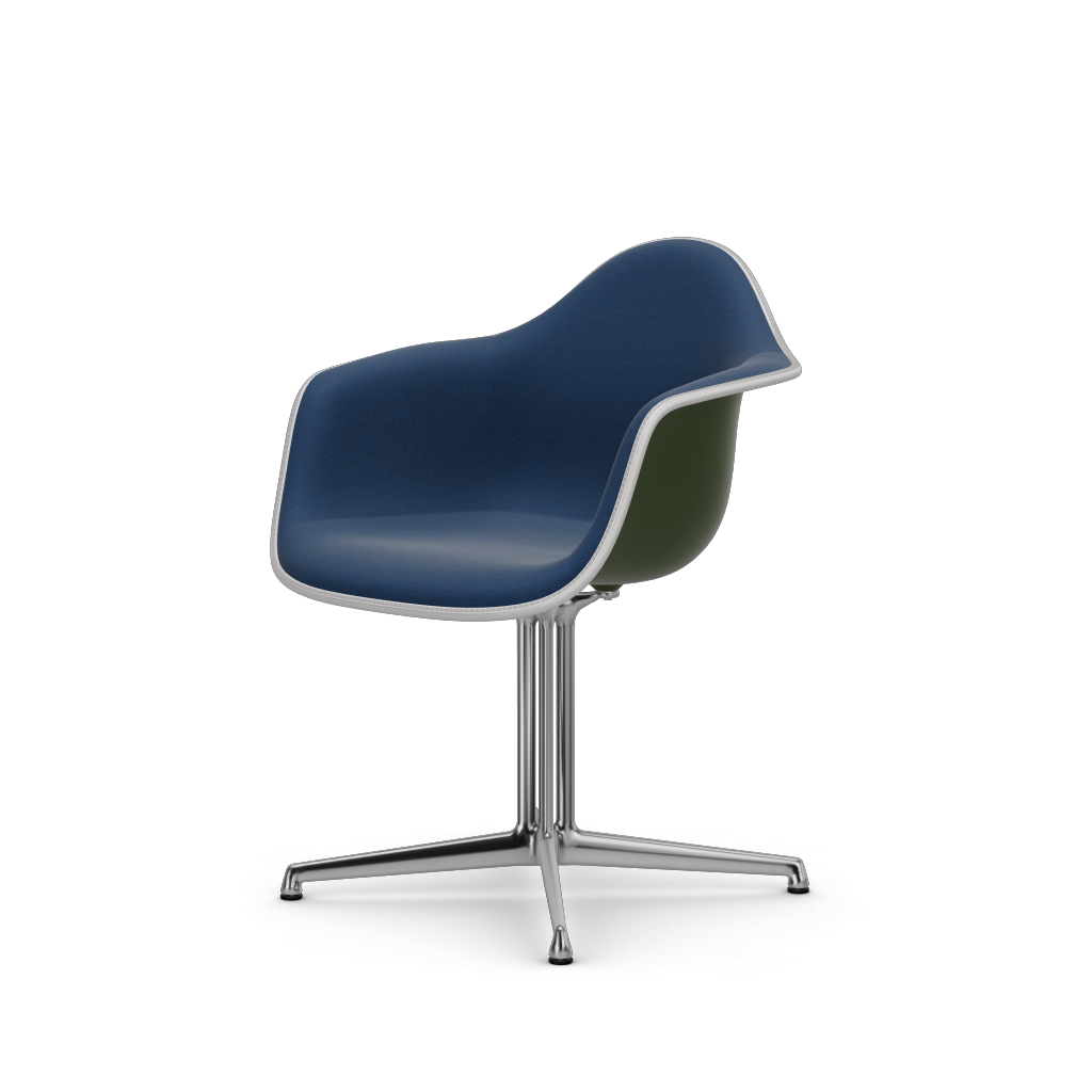 EAMES Plastic Armchair Dal (with Full Upholstery) (Color of Seat Shell -Forest) (Request)