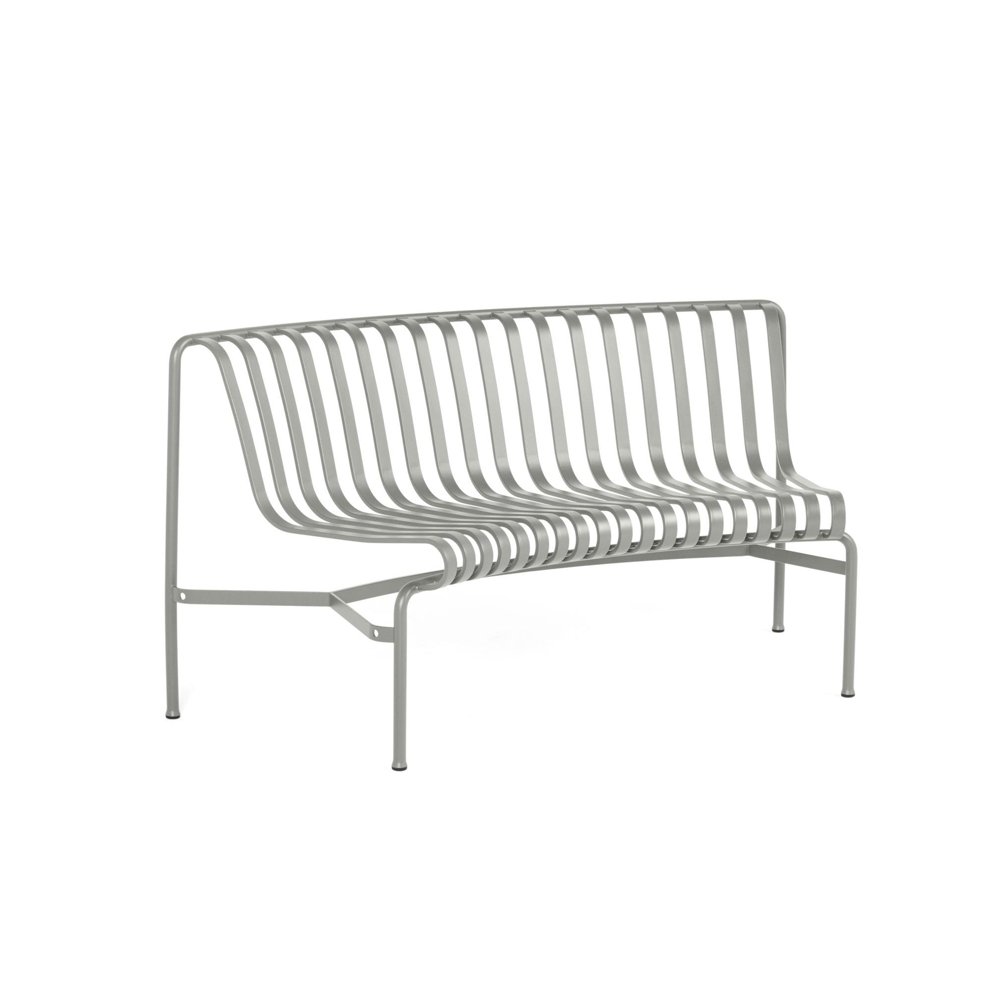 Palissade Park Dining Bench IN 1 Pc. Incl. Mounting Kit Not Freestanding by HAY #Cloud Gray