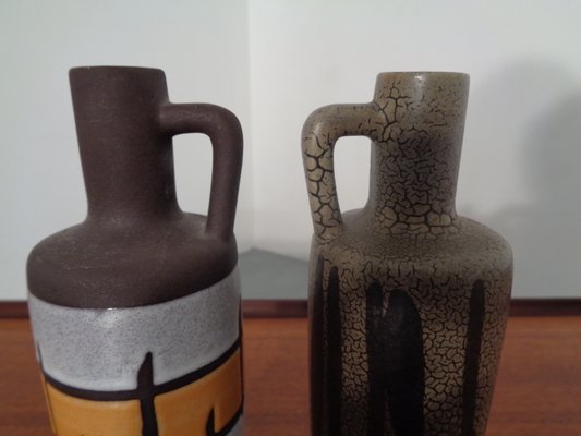 980 Ceramic Vases from Strehla, East Germany, 1960s, Set of 2-RDW-680911