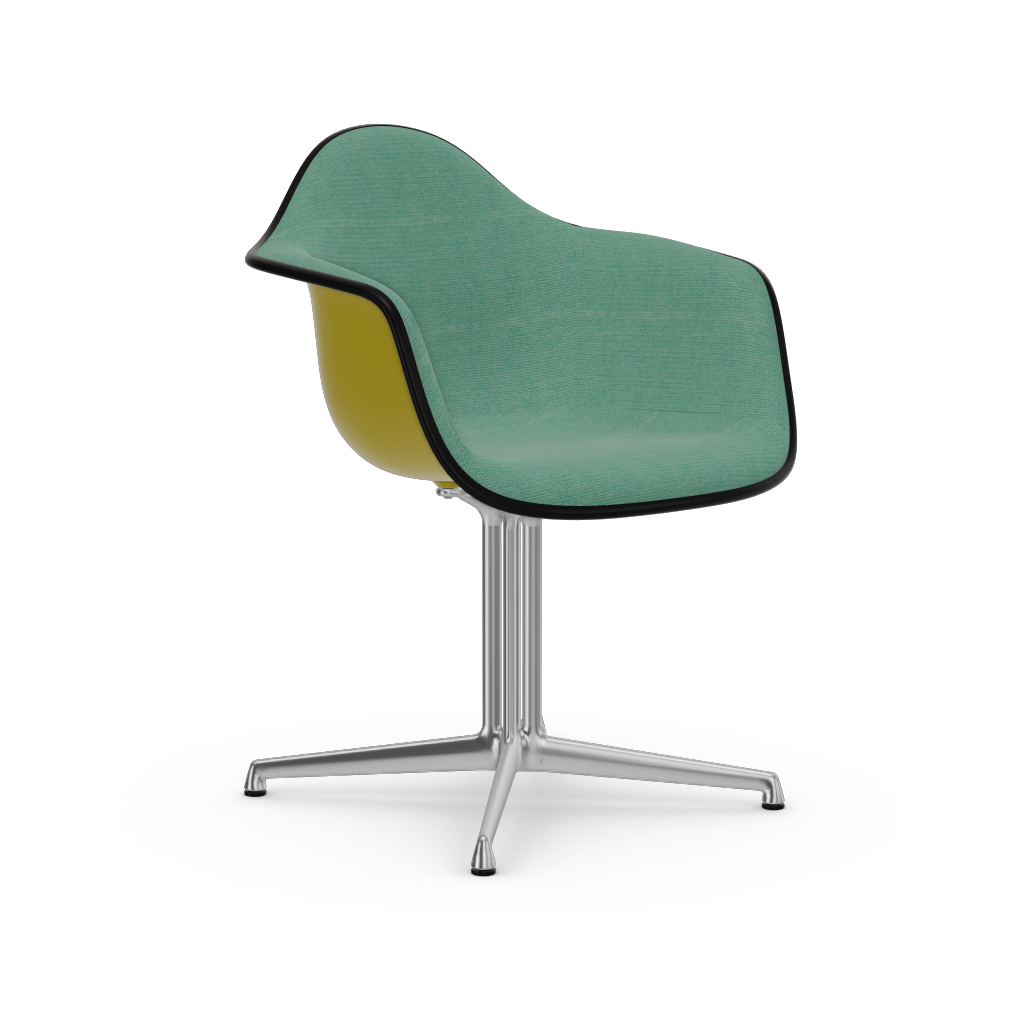 EAMES Plastic Armchair Dal (with Full Upholstery) (Color of Seat Shell -Mustard) (Request)