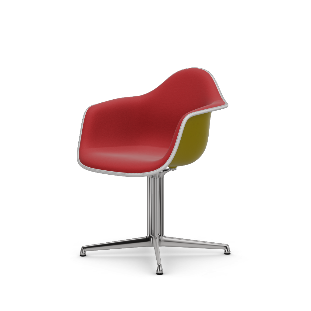 EAMES Plastic Armchair Dal (with Full Upholstery) (Color of Seat Shell -Mustard) (Request)