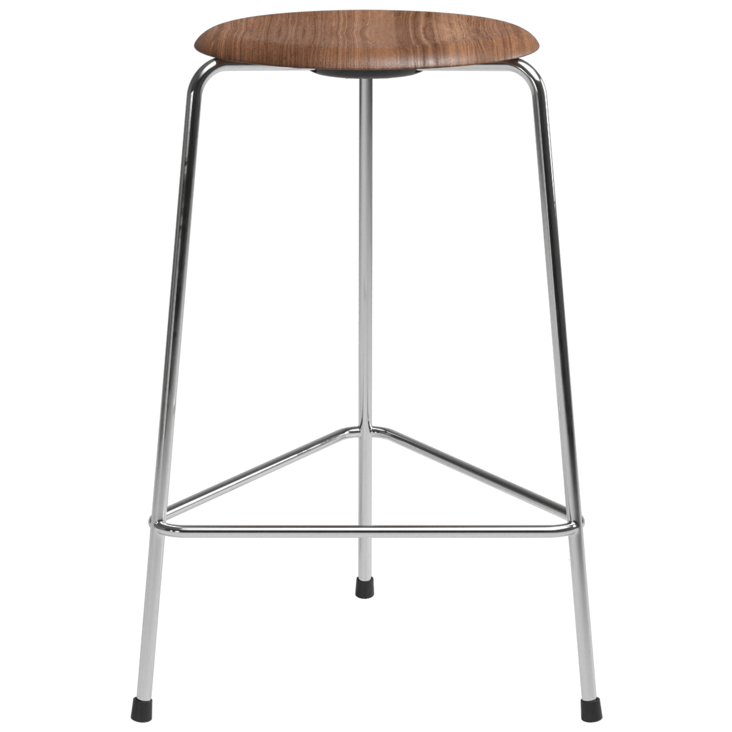 High Dot™ - M3170 Counter Stool W. 3 Legs by Fritz Hansen #Walnut veener