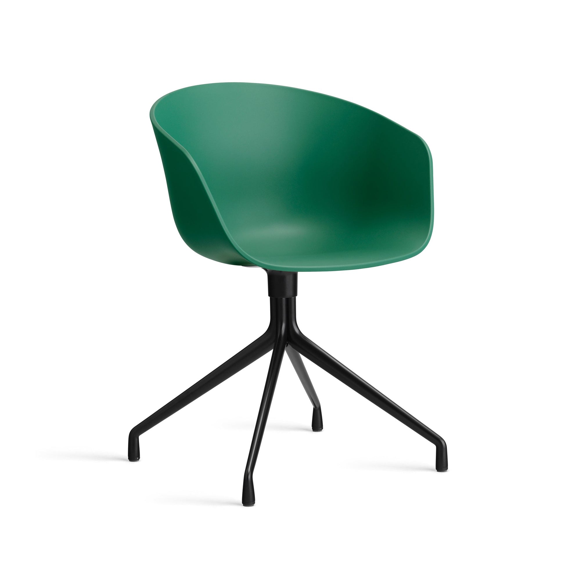 About A Chair Aac 20 by Hay #Polypropylene | Teal Green/Black Powder coated Aluminium