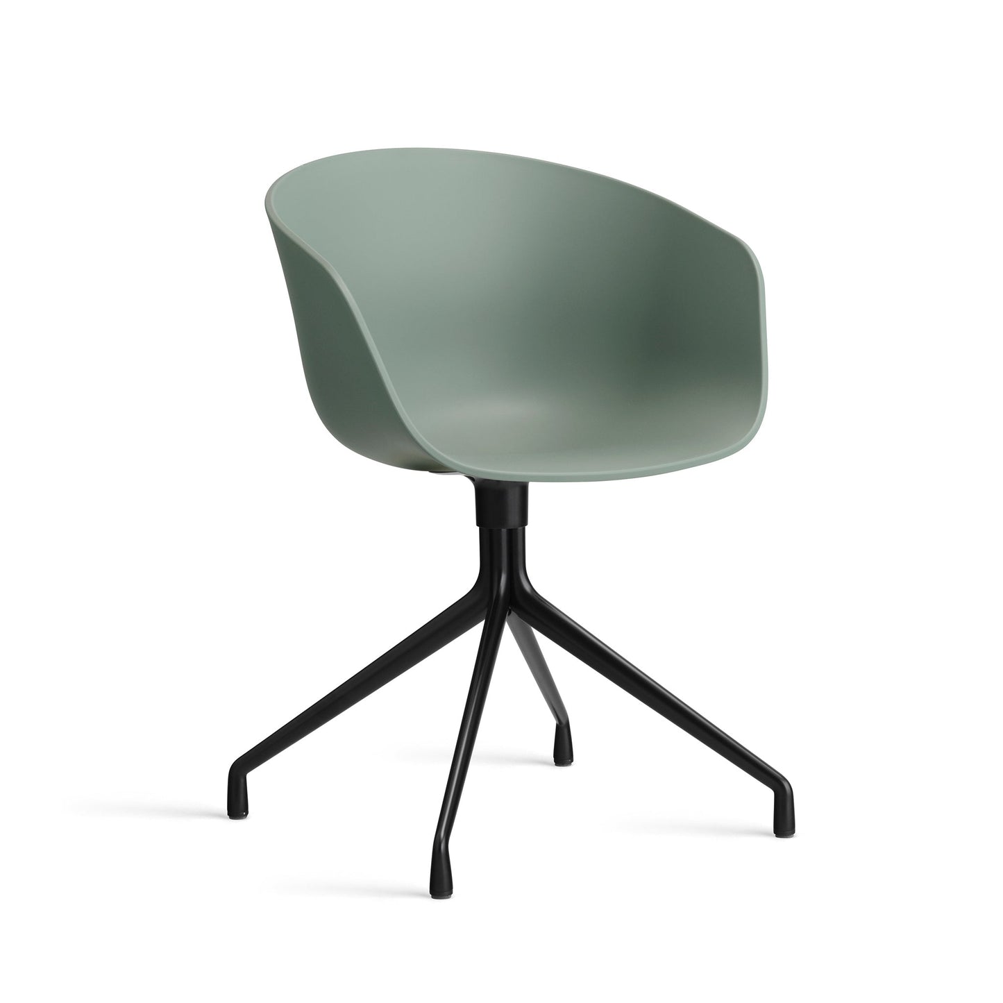 About A Chair Aac 20 by Hay #Polypropylene | Fall Green/Black Powder coated Aluminium