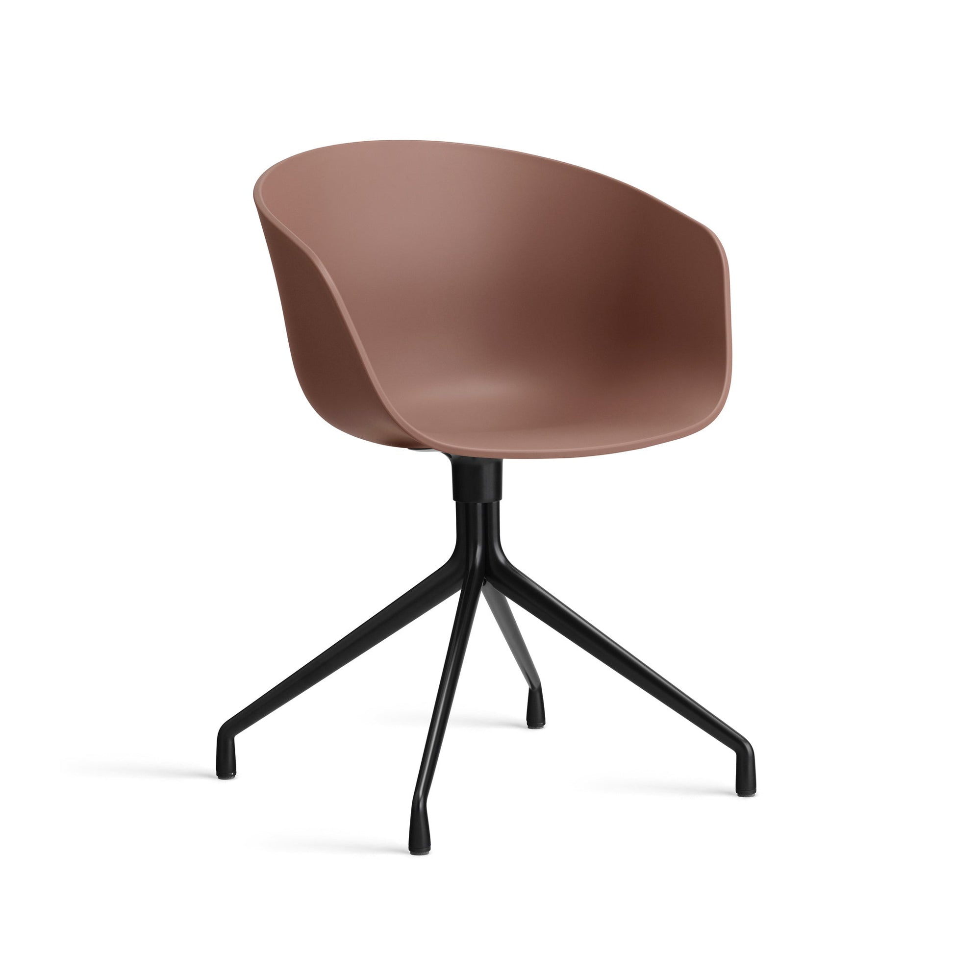 About A Chair Aac 20 by Hay #Polypropylene | Soft Brick/Black Powder coated Aluminium