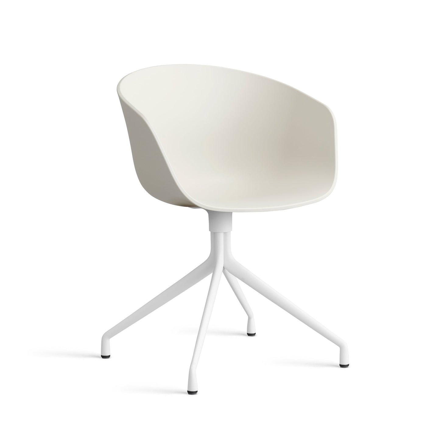 About A Chair Aac 20 by Hay #Polypropylene | Melange Cream/White Powder coated Aluminium