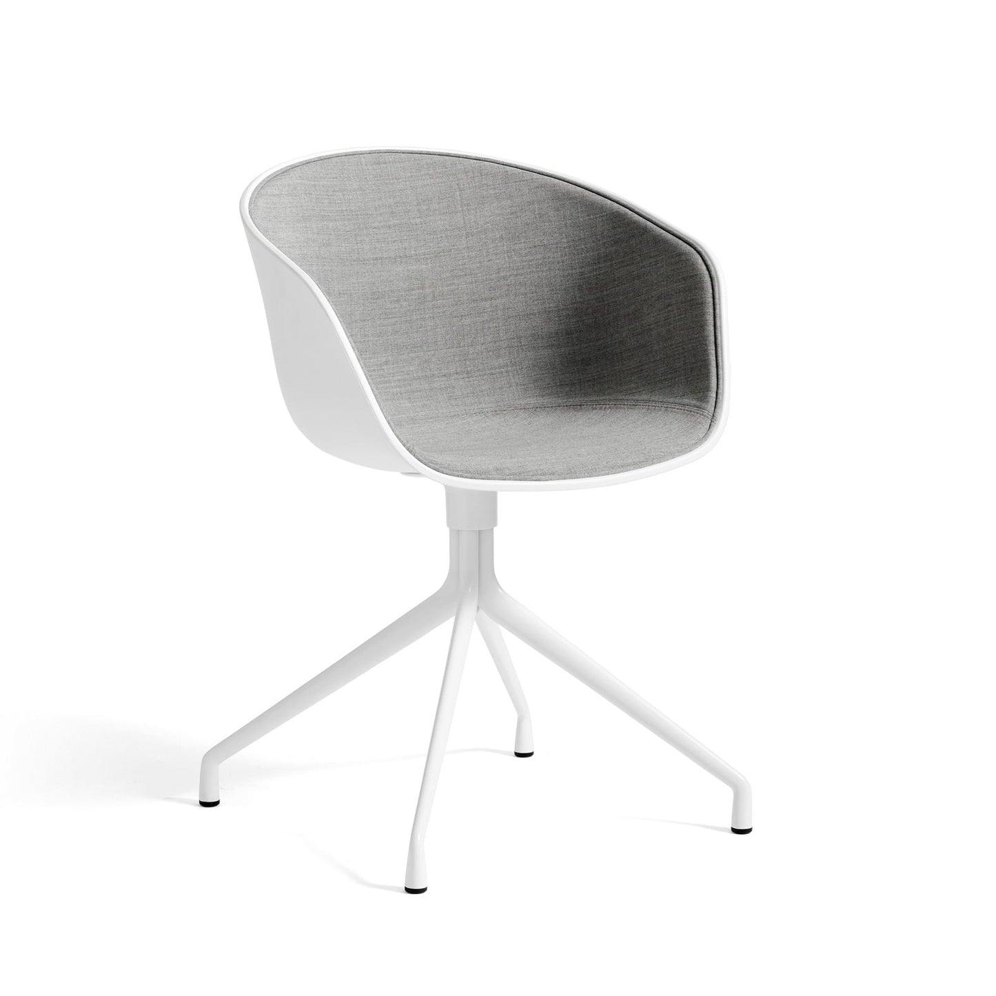 About A Chair Aac 20 (Front Upholstery) by Hay #White Polypropylene / White Powder coated Aluminium / remix-123