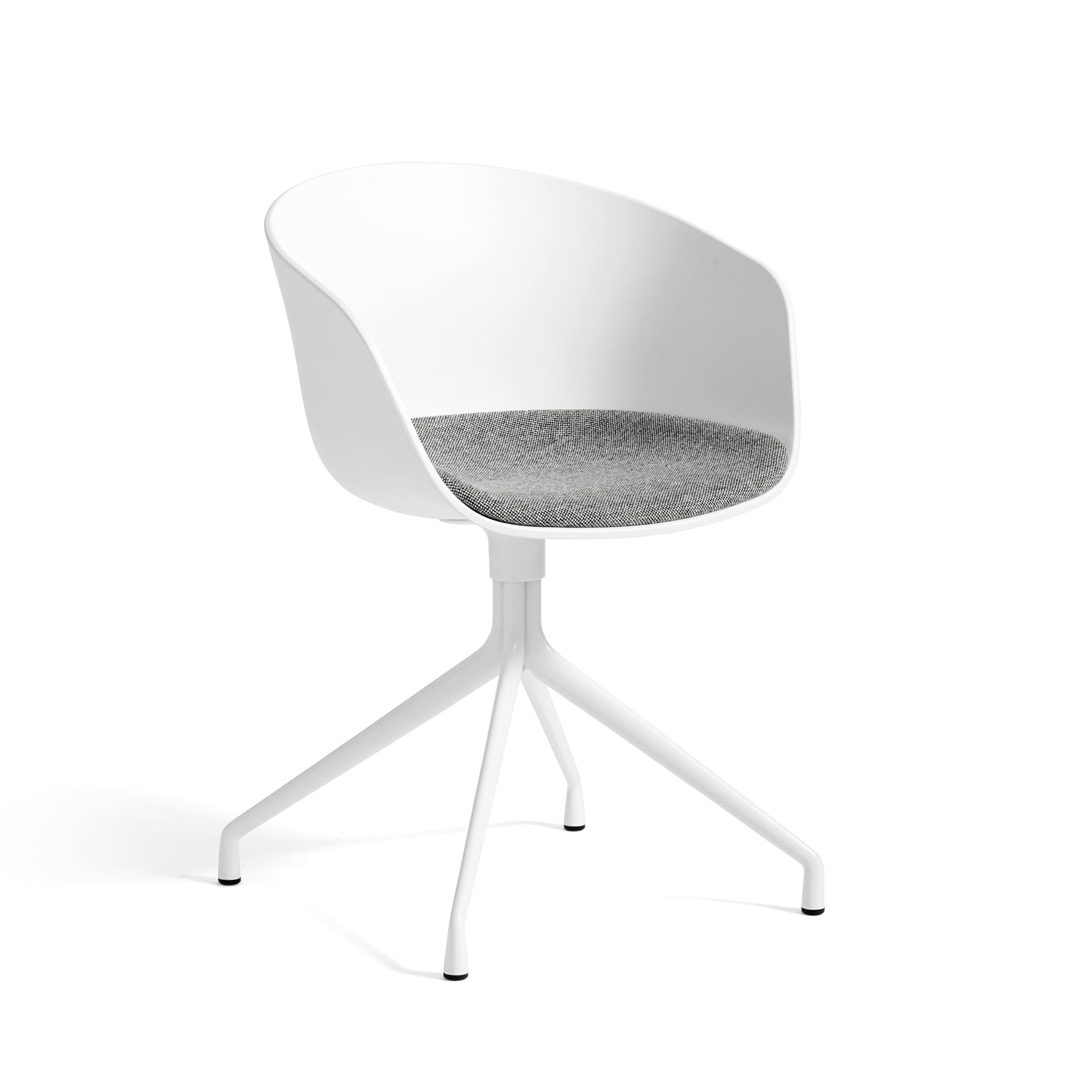 About A Chair Aac 20 (With Seat Cushion) by Hay #White Polypropylene/White Powder coated Aluminium/hallingdal-126