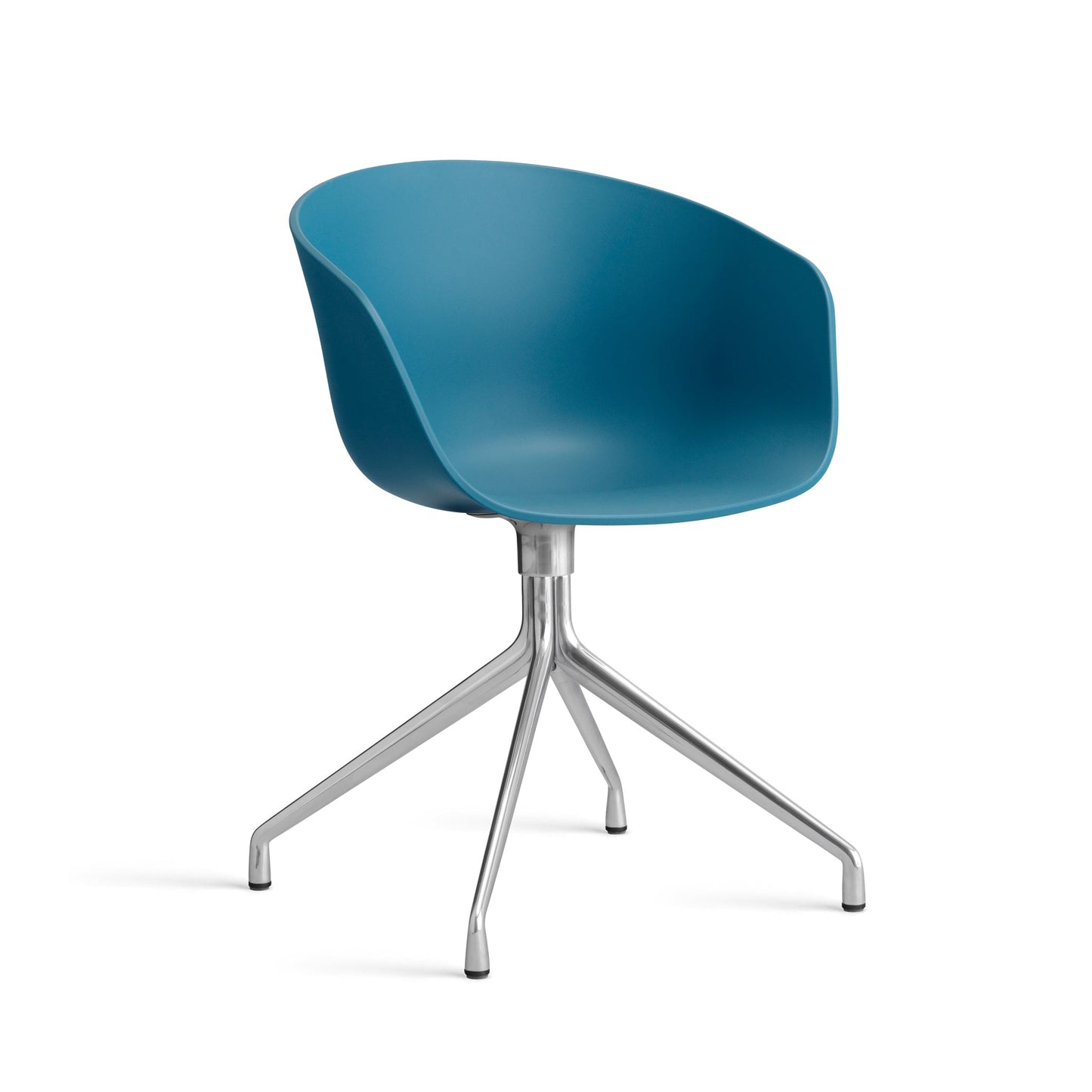 About A Chair Aac 20 by Hay #Polypropylene | Azure Blue/Polished Aluminium