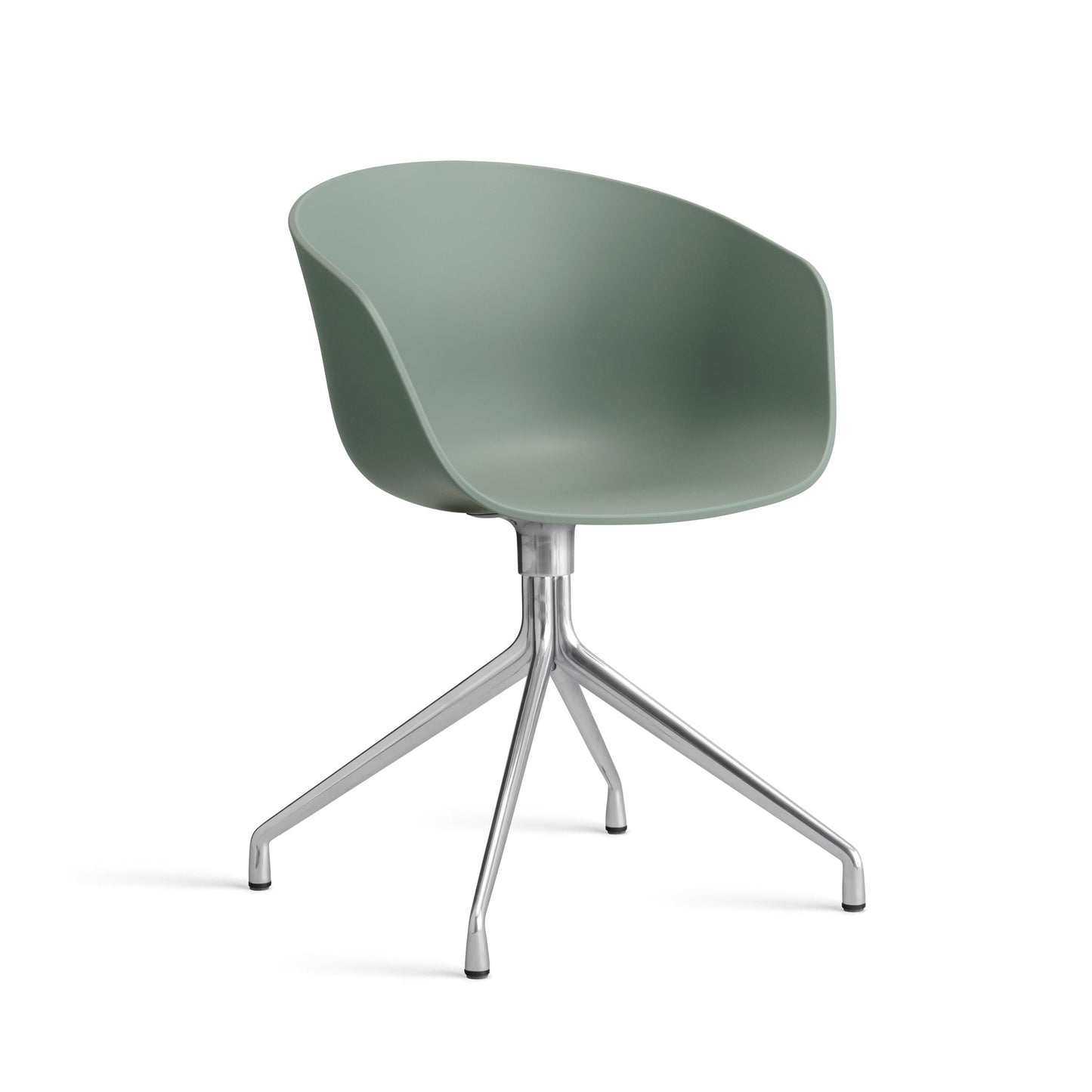 About A Chair Aac 20 by Hay #Polypropylene | Fall Green/Polished Aluminium