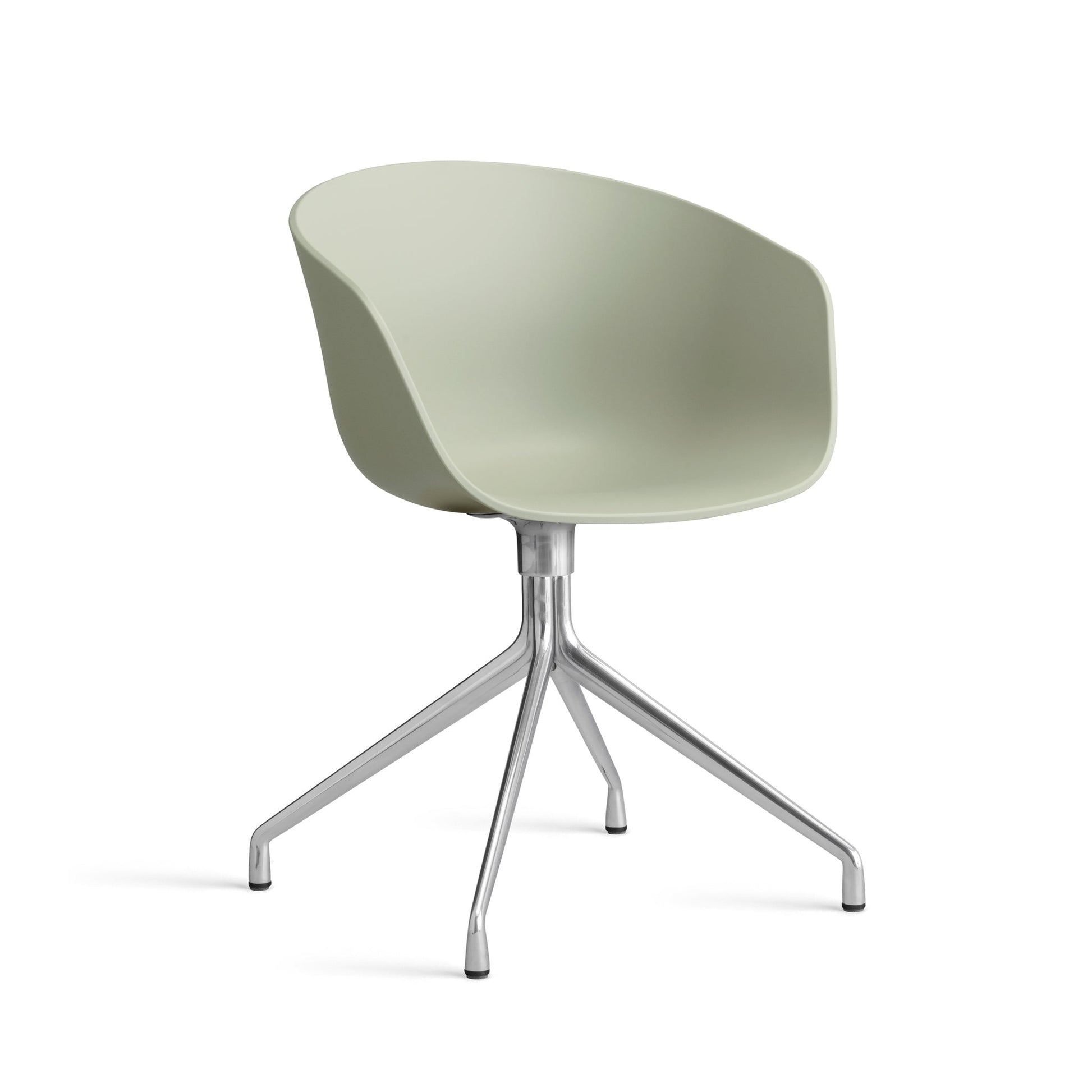 About A Chair Aac 20 by Hay #Polypropylene | Pastel Green/Polished Aluminium