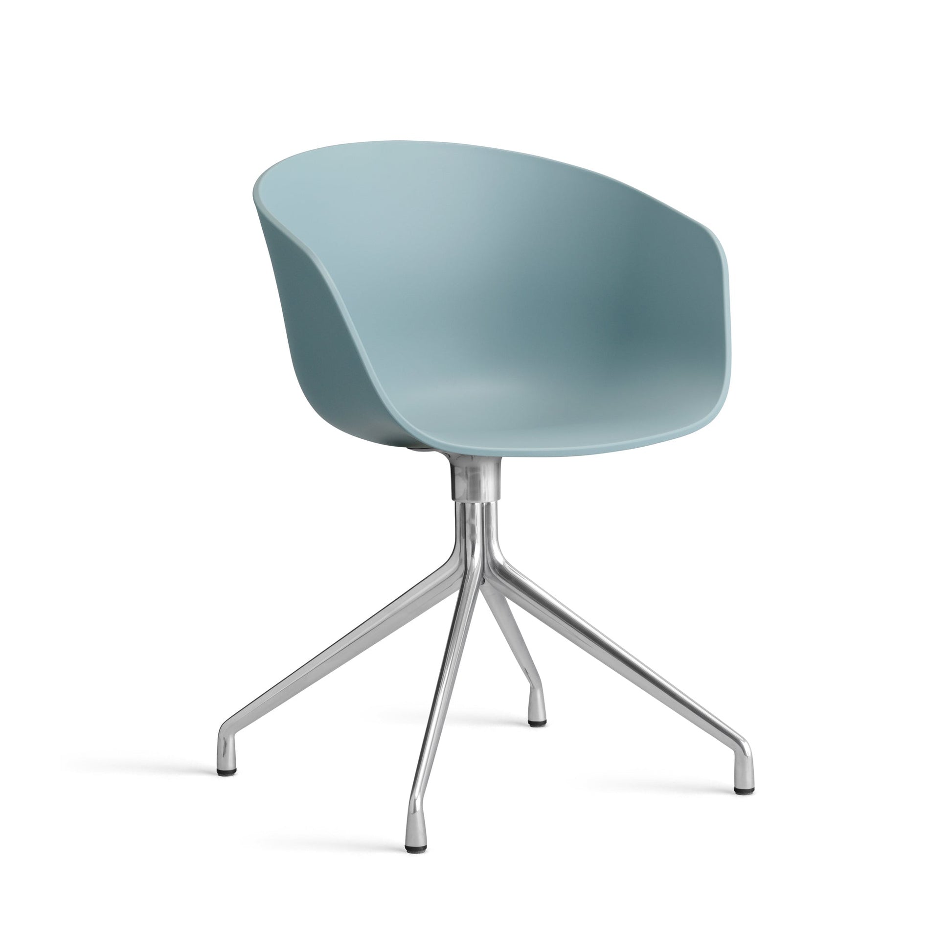 About A Chair Aac 20 by Hay #Polypropylene | Dusty Blue/Polished Aluminium