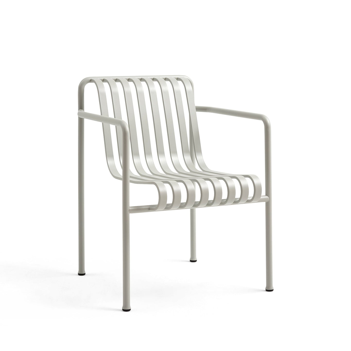 Palissade Dining Armchair by Hay #sky grey powder coated steel