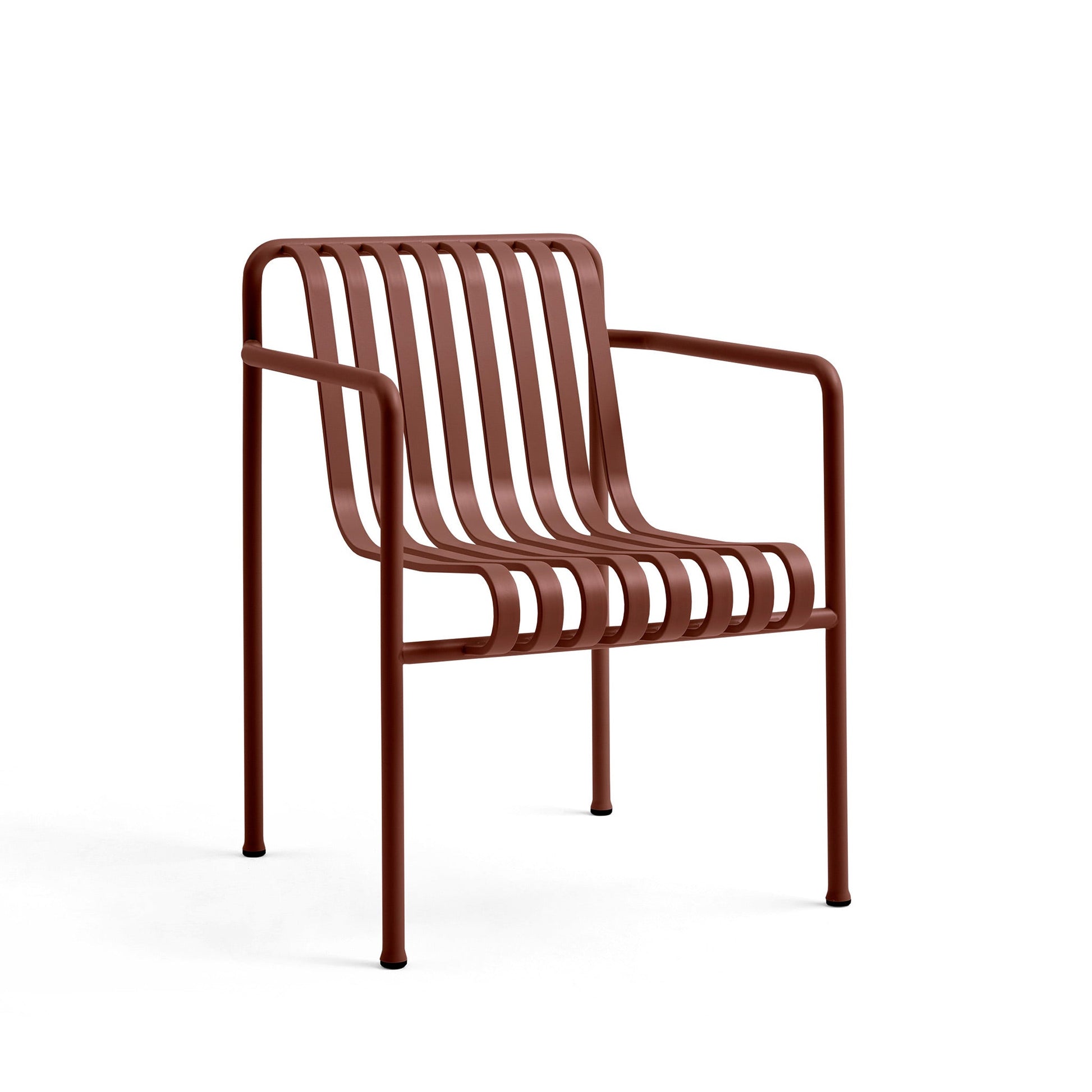 Palissade Dining Armchair by Hay #iron red powder coated steel