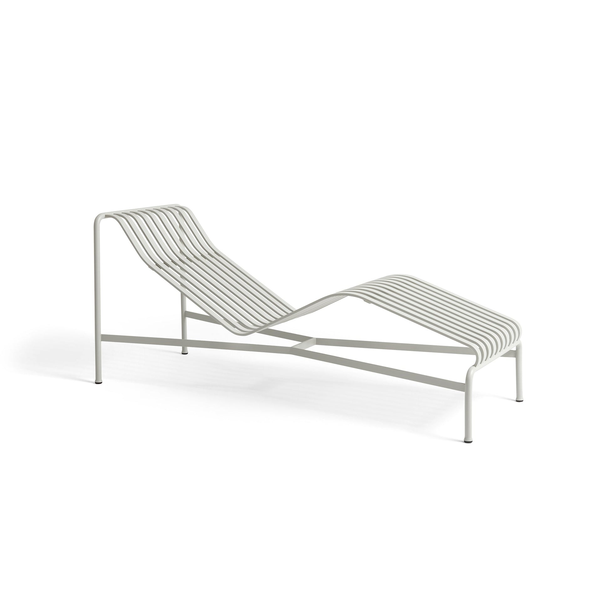 Palissade Chaise Longue by Hay #sky grey powder coated steel