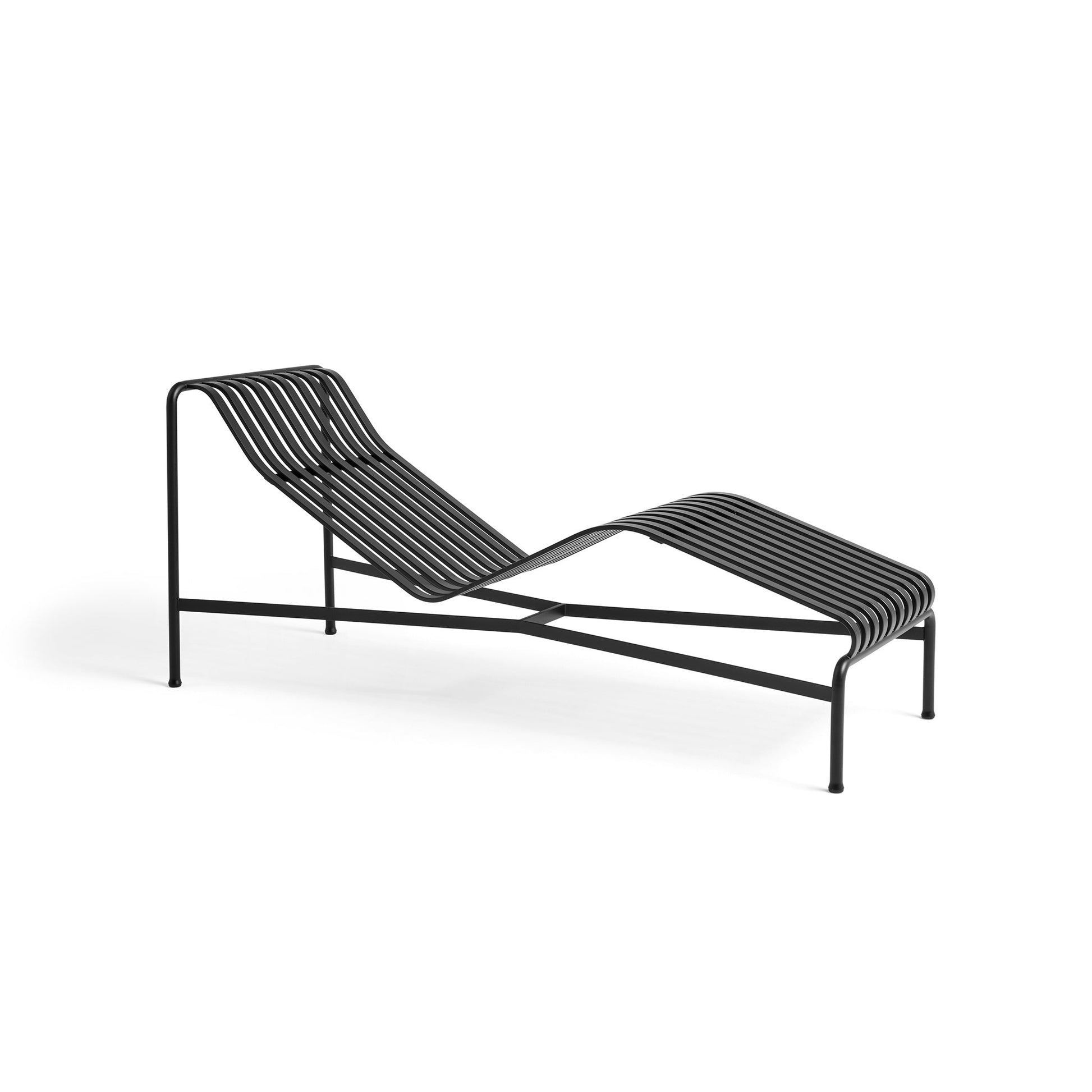 Palissade Chaise Longue by Hay #anthracite powder coated steel