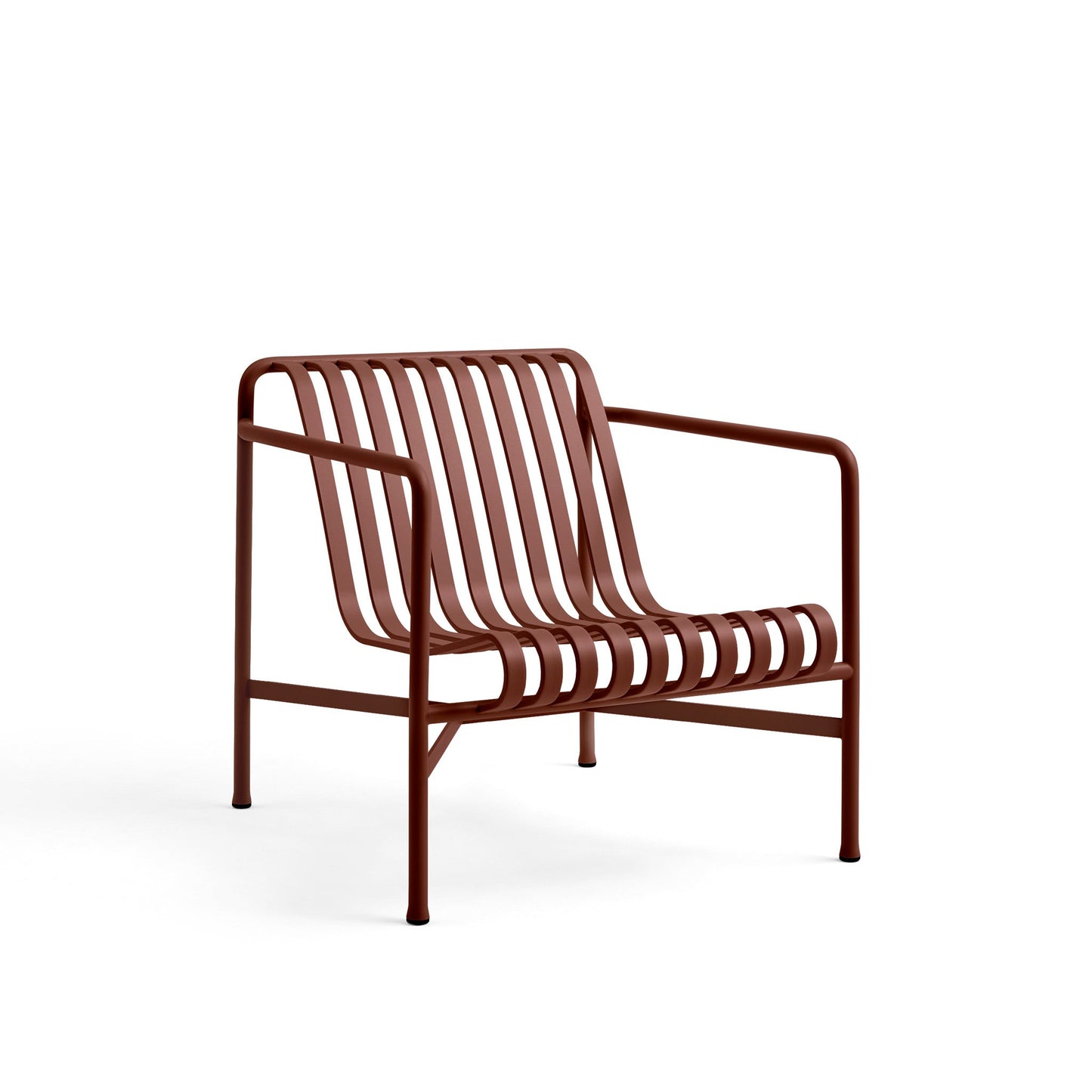 Palissade Lounge Chair Low by Hay #iron red powder coated steel/iron red powder coated steel