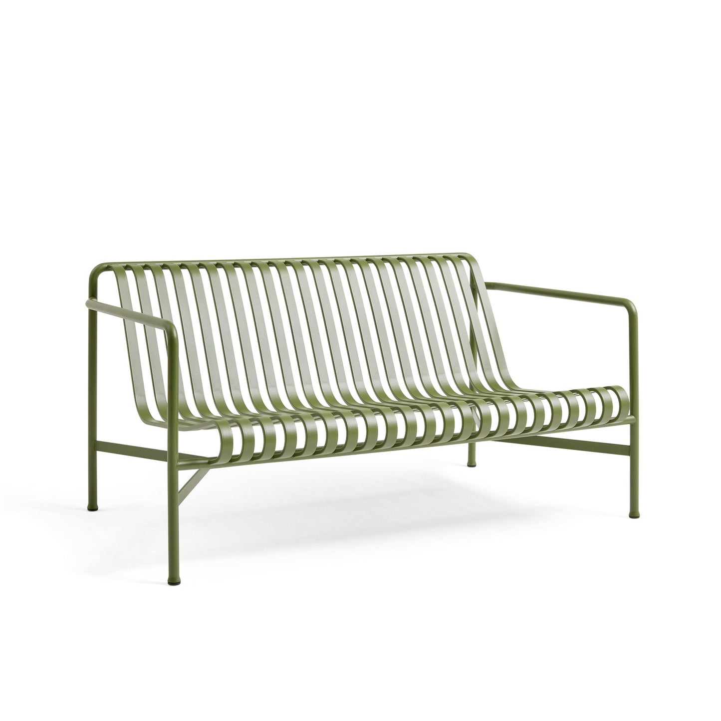 Palissade Lounge Sofa by Hay #olive powder coated steel