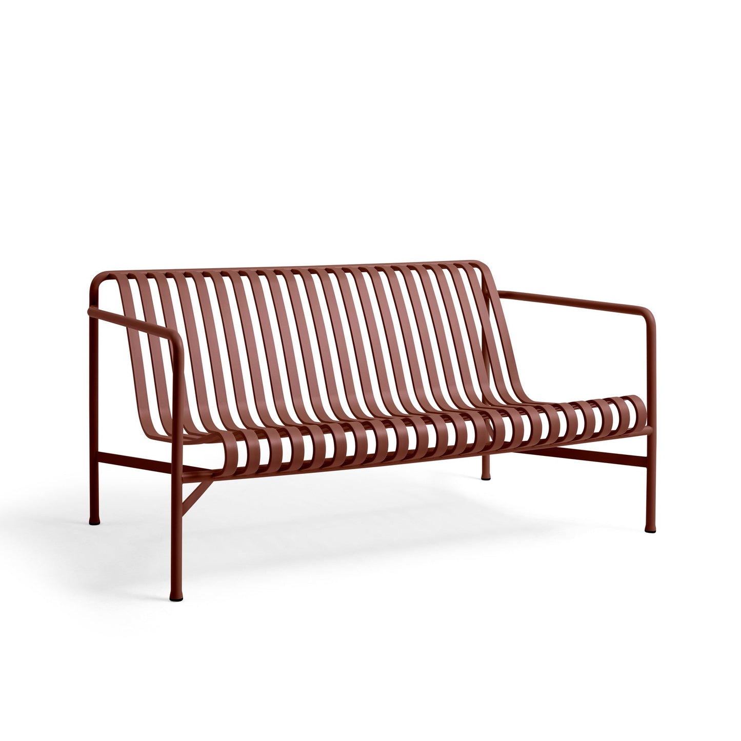 Palissade Lounge Sofa by Hay #iron red powder coated steel