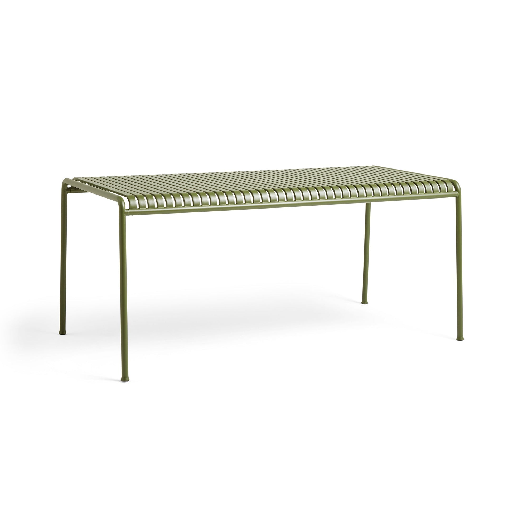 Palissade Rectangular Table by Hay #Olive Powder coated Steel