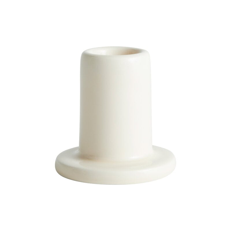 Tube candleholder by HAY #S, off-white #