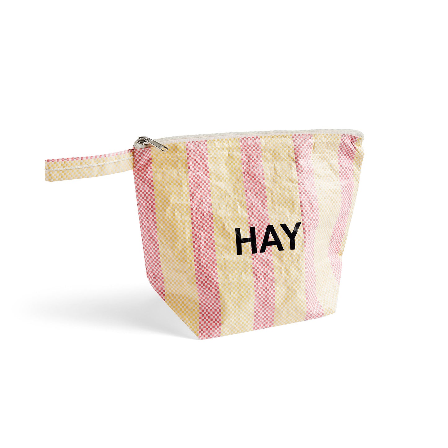 Candy Stripe Wash Bag by Hay #Medium / Red and yellow