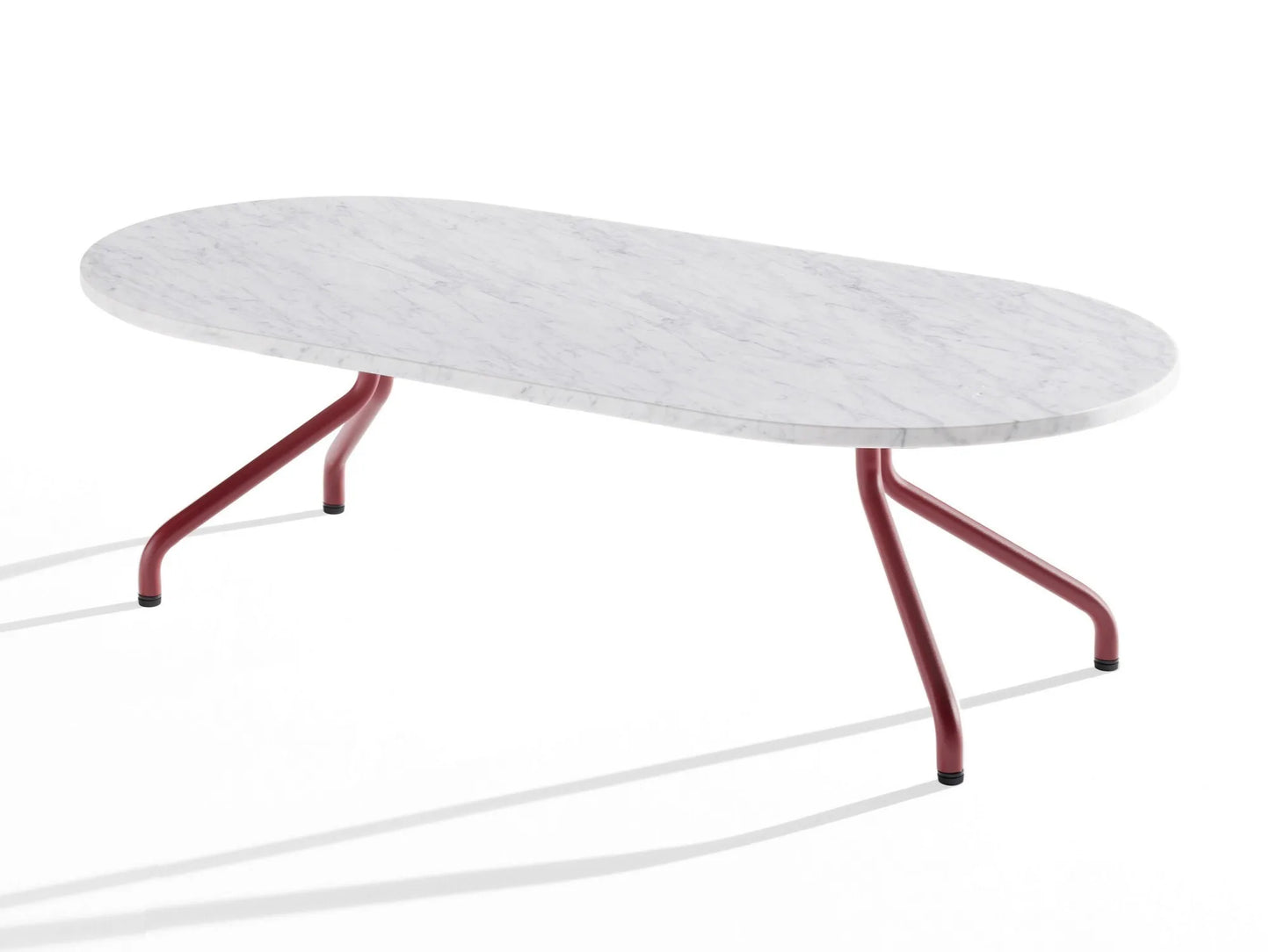 AD.DA - Oval coffee table with metal legs