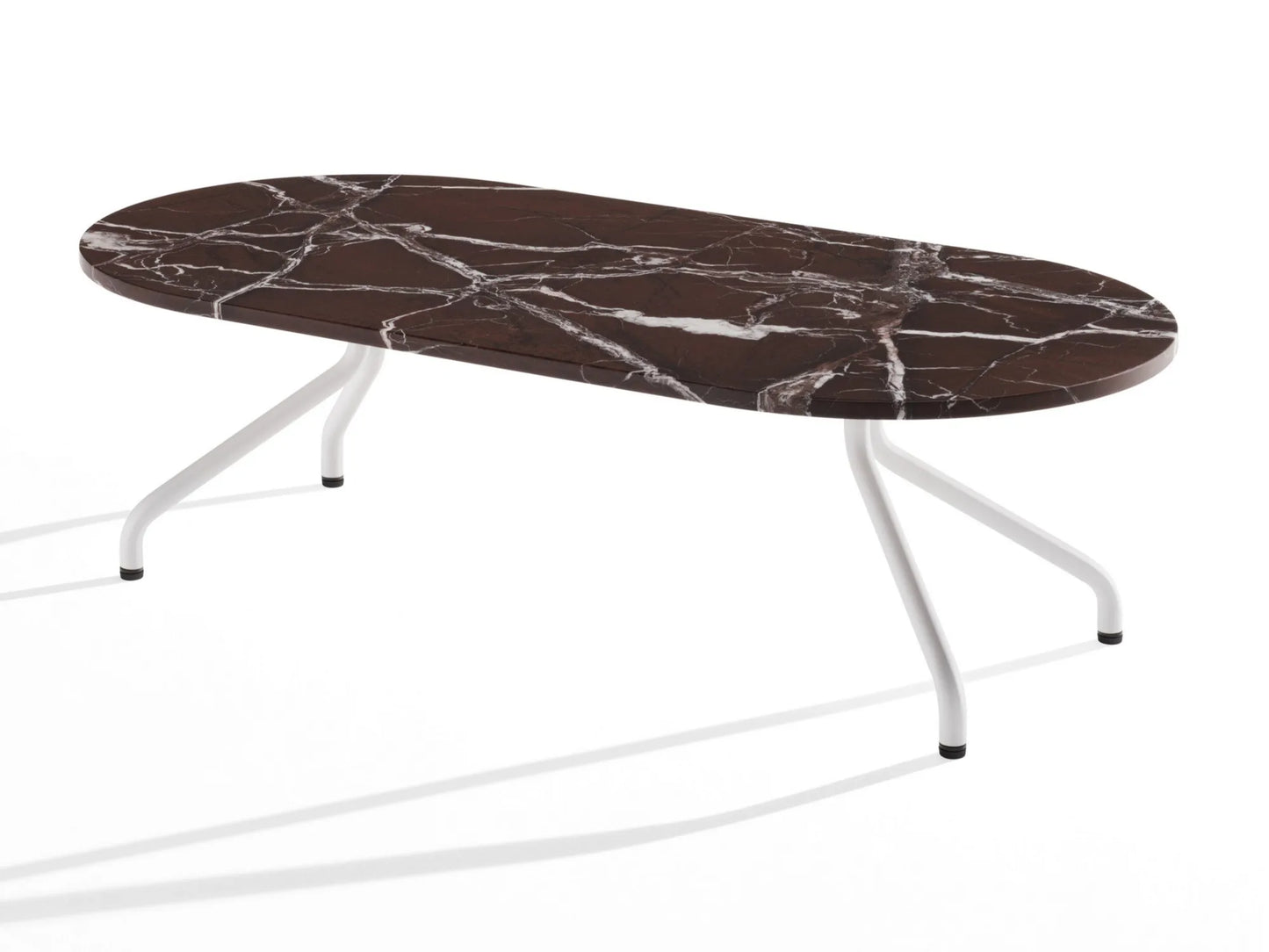 AD.DA - Oval coffee table with metal legs