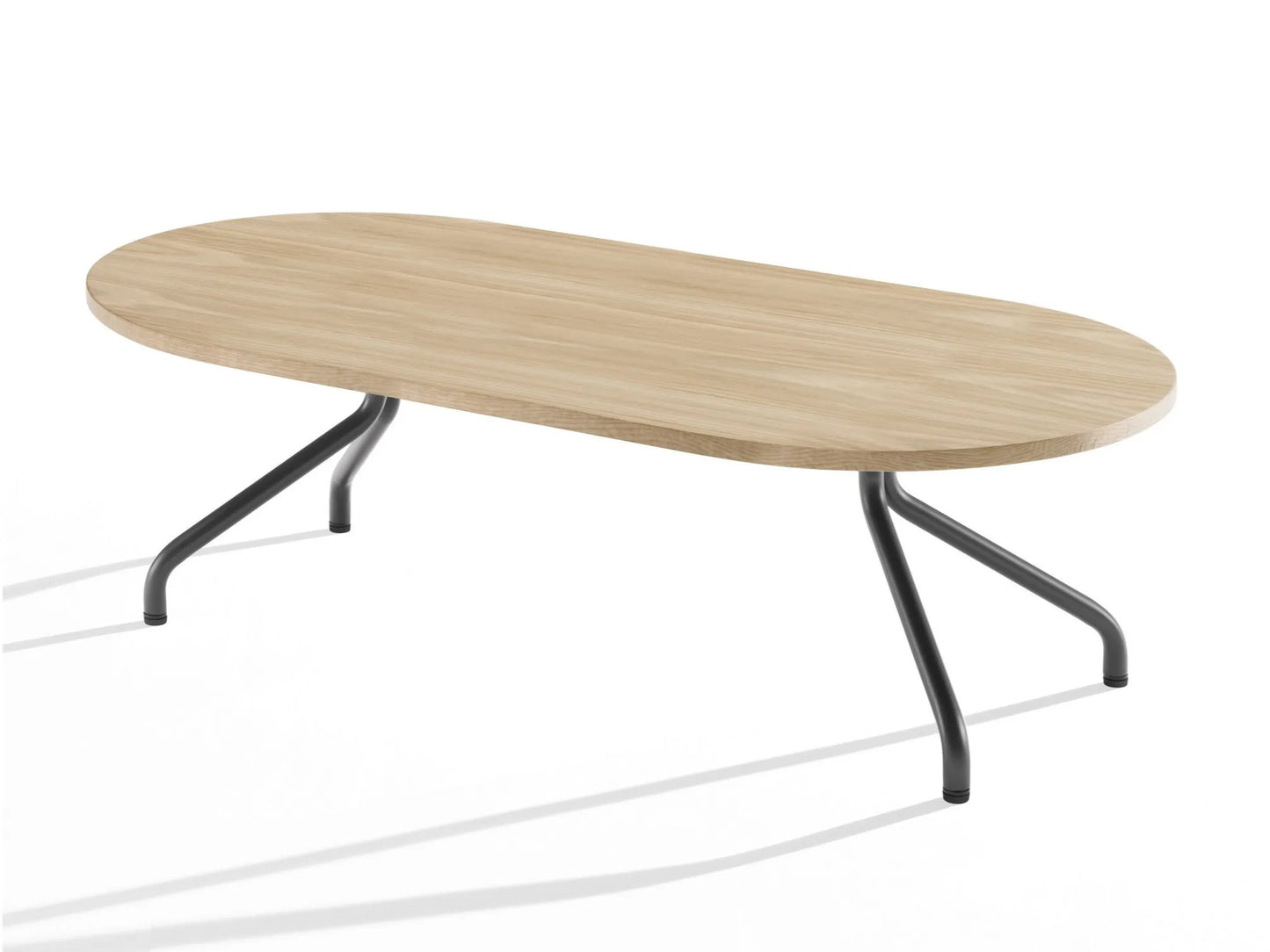 AD.DA - Oval coffee table with metal legs