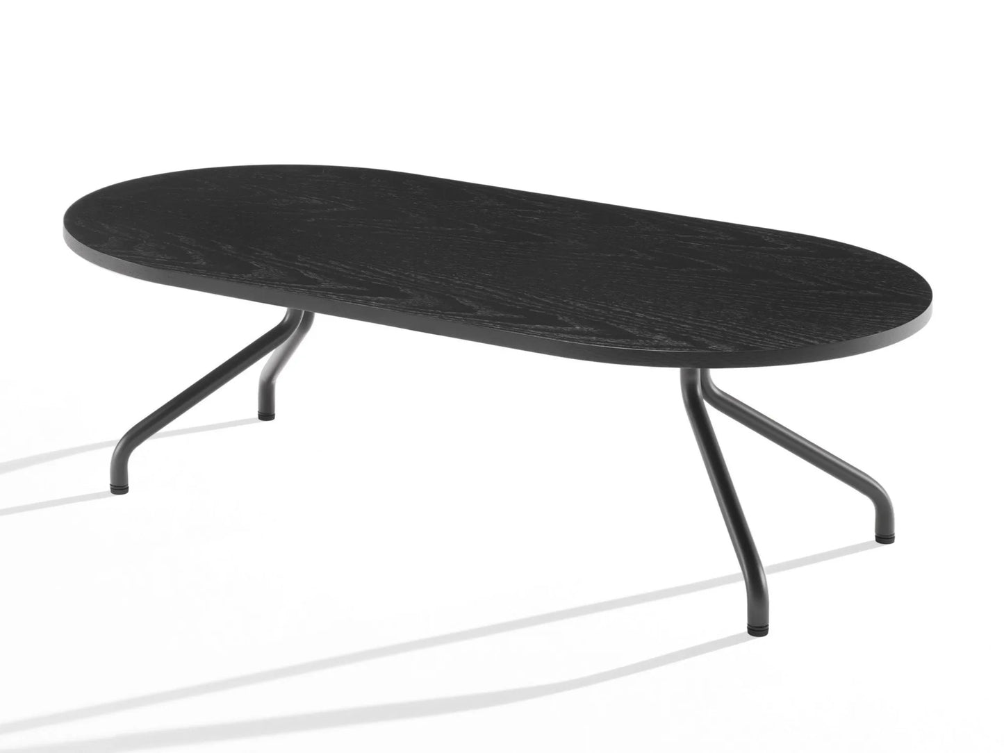 AD.DA - Oval coffee table with metal legs