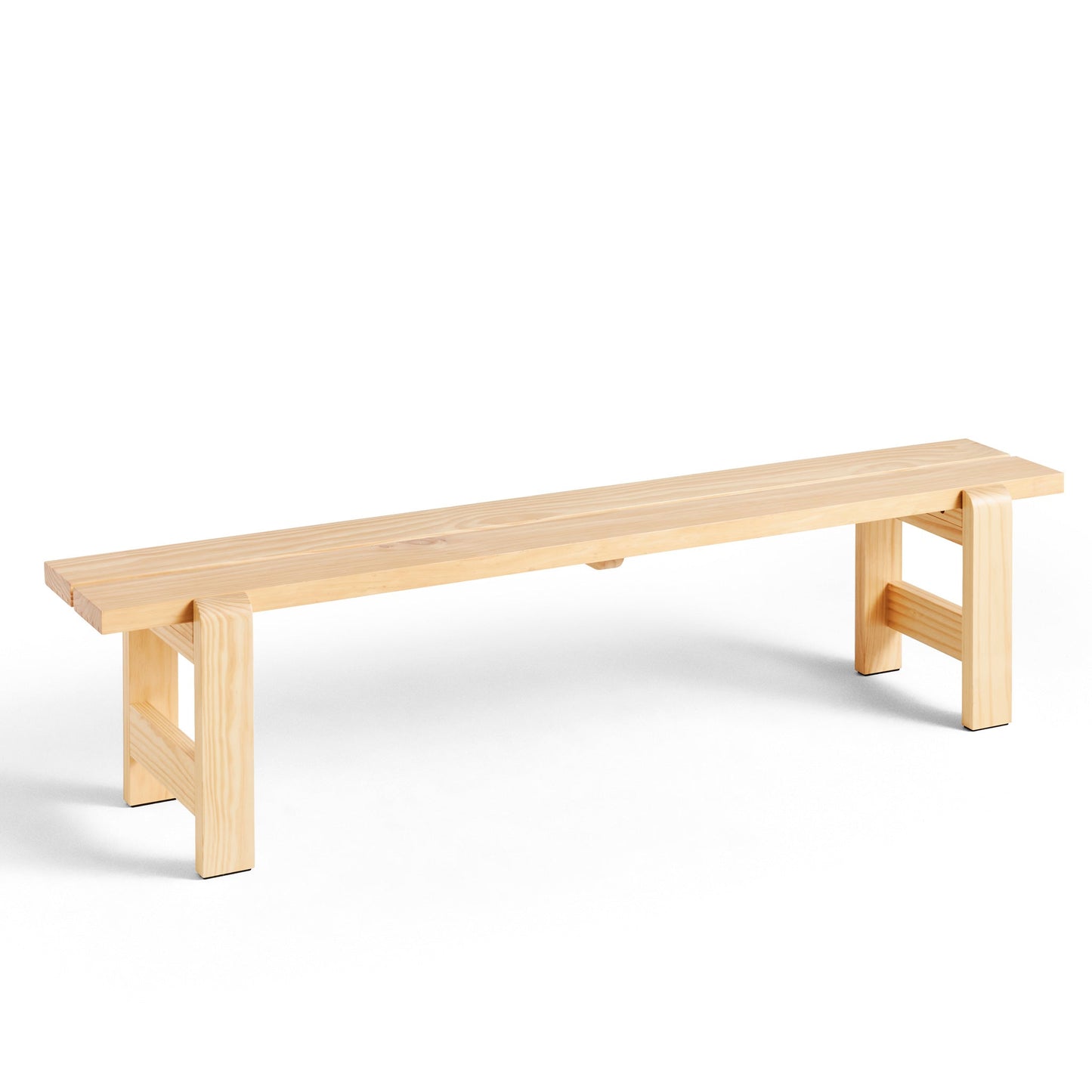 Weekday Bench by Hay #H45 x W190 x L32/Water-based lacquered Solid pinewood/Water-based lacquered Solid pinewood