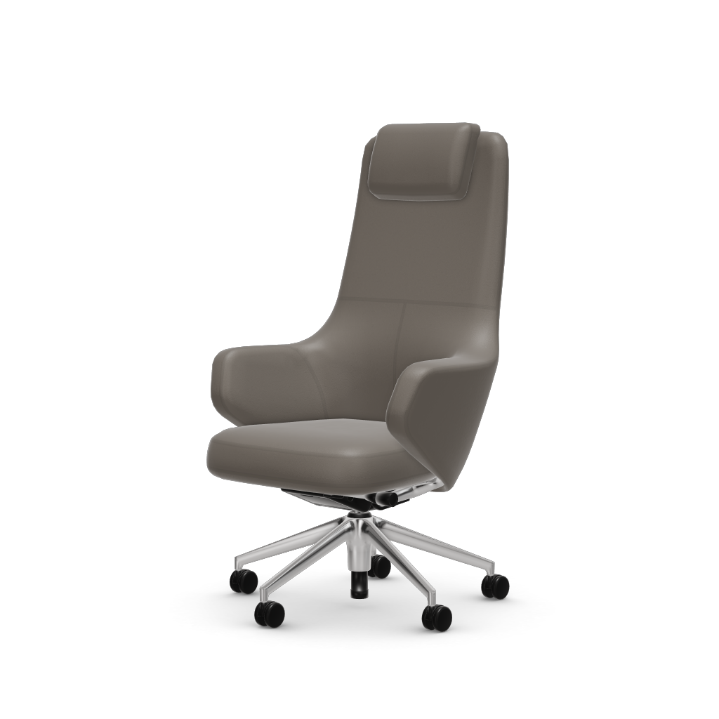 Grand Executive Highback by Vitra #Leather Premium F/granite