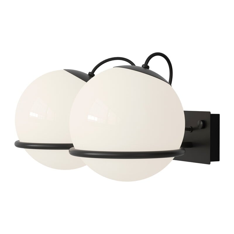 Model 238/2 wall lamp by Astep #20 cm, black #