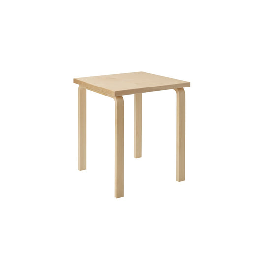 AALTO 80C - Square wooden table