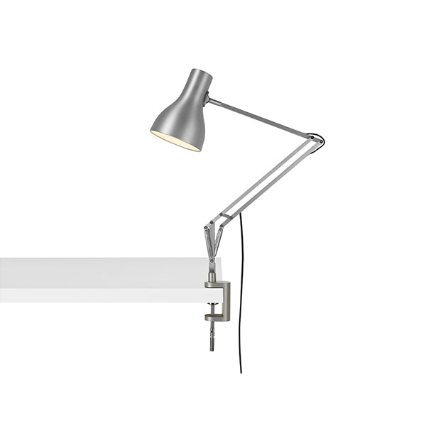 Type 75 Lamp with clamp by Anglepoise #Silver / With clamp
