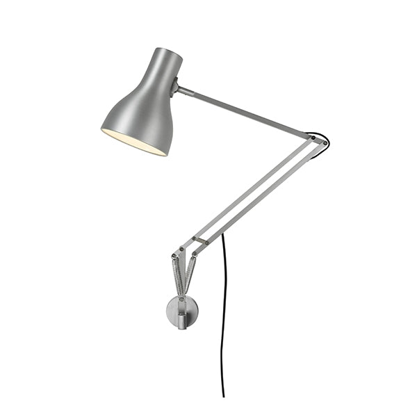 Type 75 Lamp with wall mount by Anglepoise #Silver / With wall mount