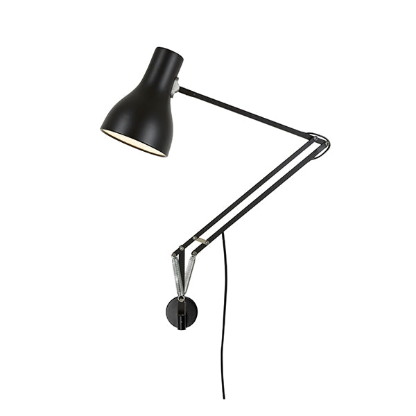 Type 75 Lamp with wall mount by Anglepoise #Black / With wall mount
