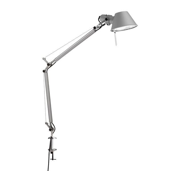 Tolomeo Mini Table Lamp with Clip by Artemide #Aluminum / With clamp