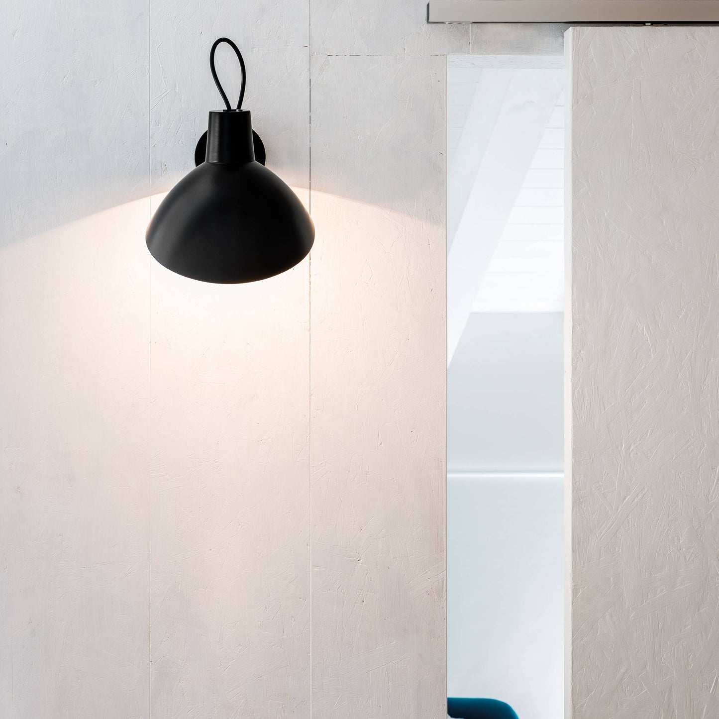 Wall Lamp VV Cinquanta by Astep #Black Mount / Black Reflector