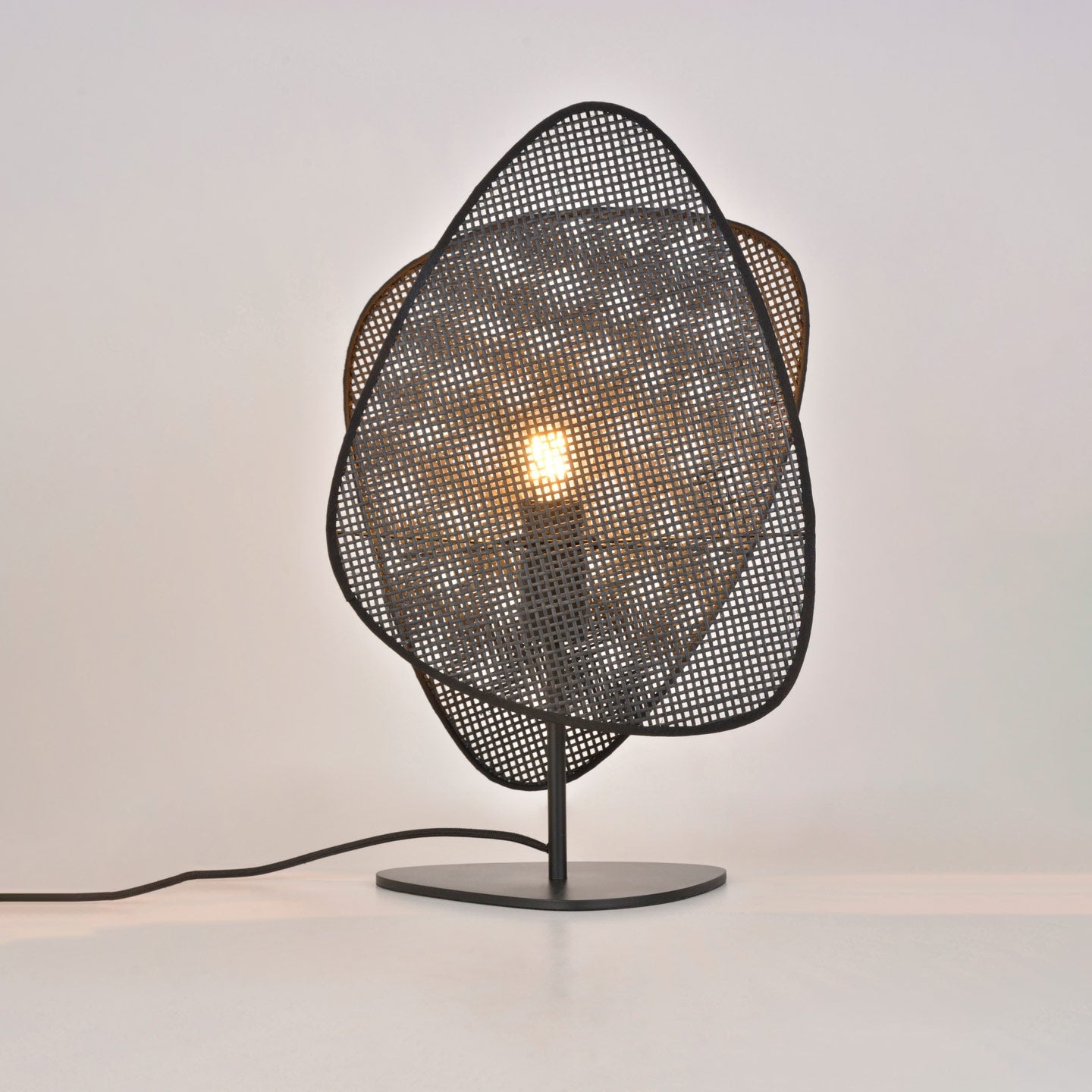 Table Lamp Screen by Market Set #Black Cane