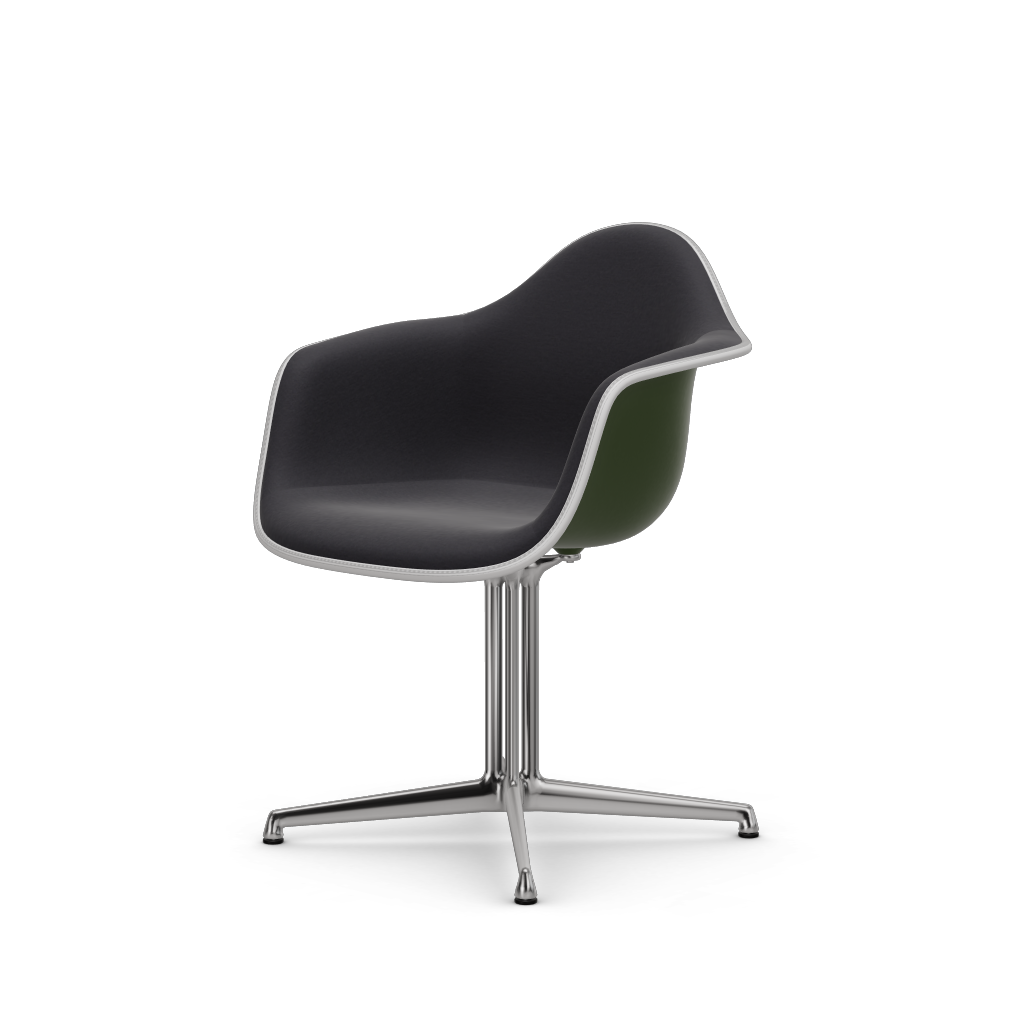 EAMES Plastic Armchair Dal (with Full Upholstery) (Color of Seat Shell -Forest) (Request)