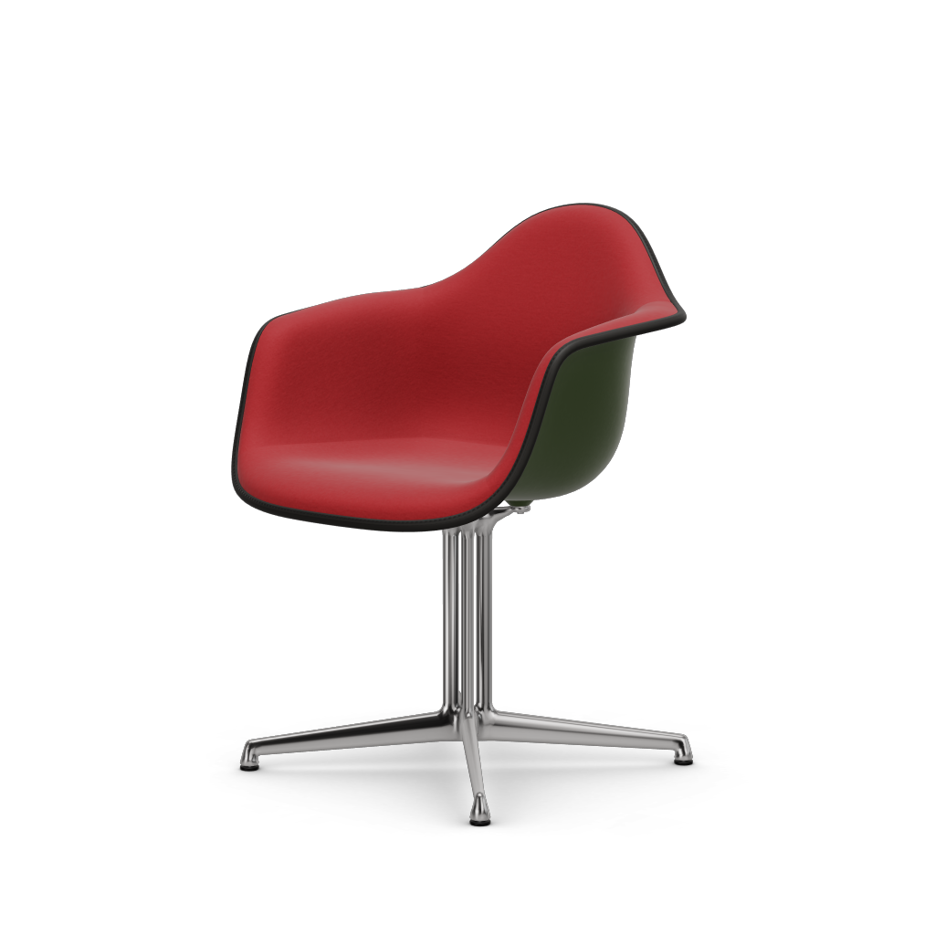 EAMES Plastic Armchair Dal (with Full Upholstery) (Color of Seat Shell -Forest) (Request)