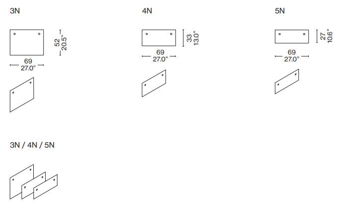 NUAGE ADDITIONAL SLIDING DOORS FOR BL