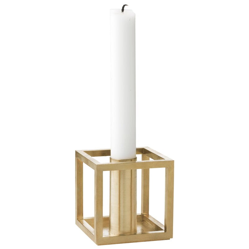 Kubus 1 candleholder by Audo Copenhagen #gold-plated #