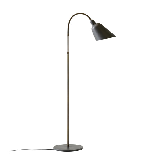 Bellevue AJ7 Floor Lamp Anniversary Edition by &tradition #Stone Gray/Bronzed Brass