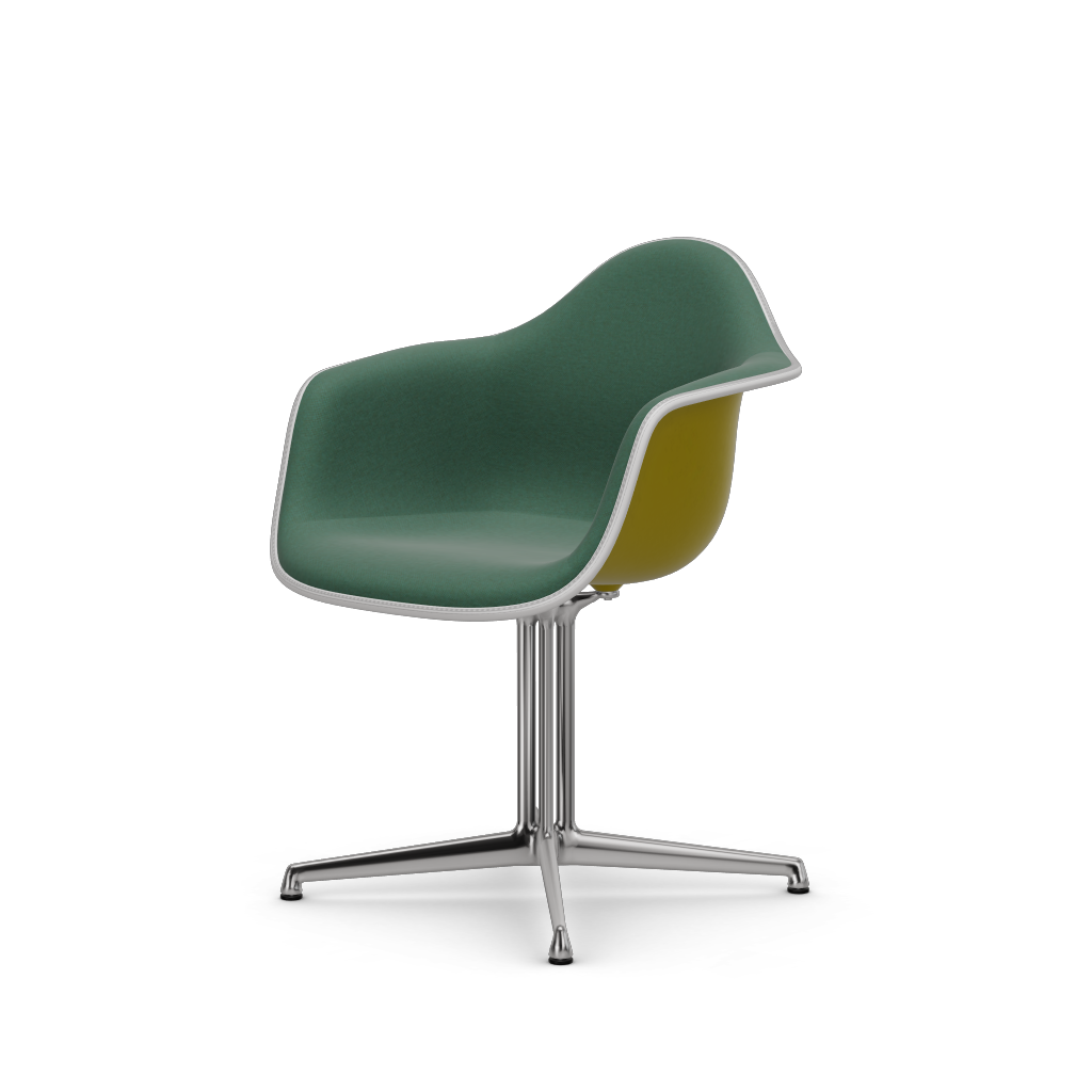 EAMES Plastic Armchair Dal (with Full Upholstery) (Color of Seat Shell -Mustard) (Request)