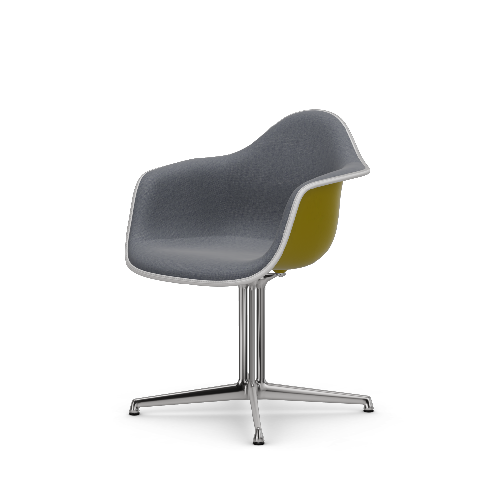 EAMES Plastic Armchair Dal (with Full Upholstery) (Color of Seat Shell -Mustard) (Request)