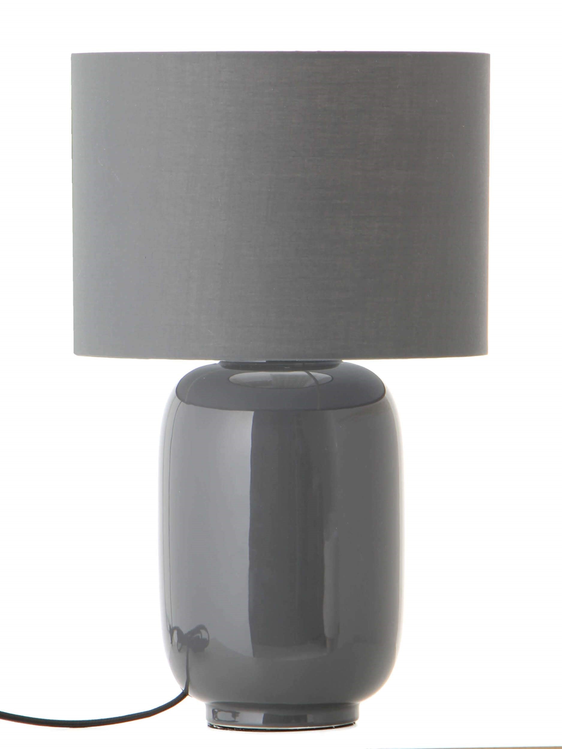Cadiz Ceramic Table Lamp by Frandsen #Cool Grey/Glossy