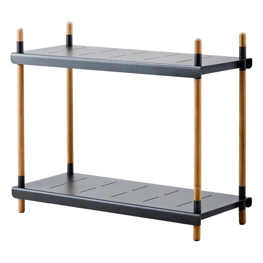 Frame shelf by Cane-line #high, teak - aluminium #